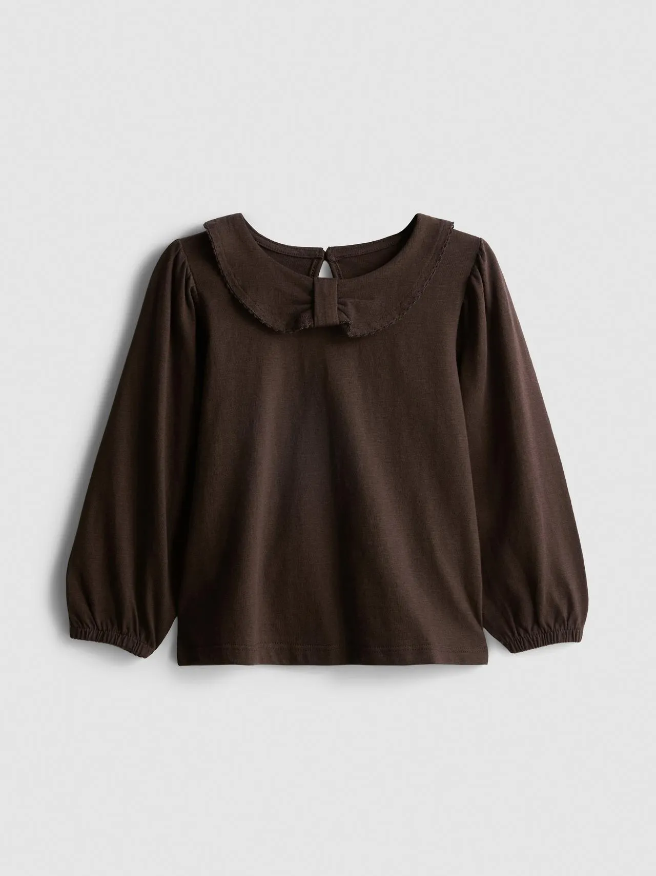 1–9 ans | T-shirt en coton à manches longues et col