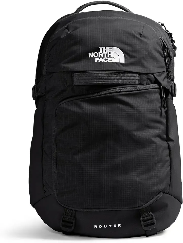 Router Everyday Laptop Backpack - Daypack, Water Repellent, Laptop Sleeve, Reflective Details, TNF Black/TNF Black-NPF, One Size