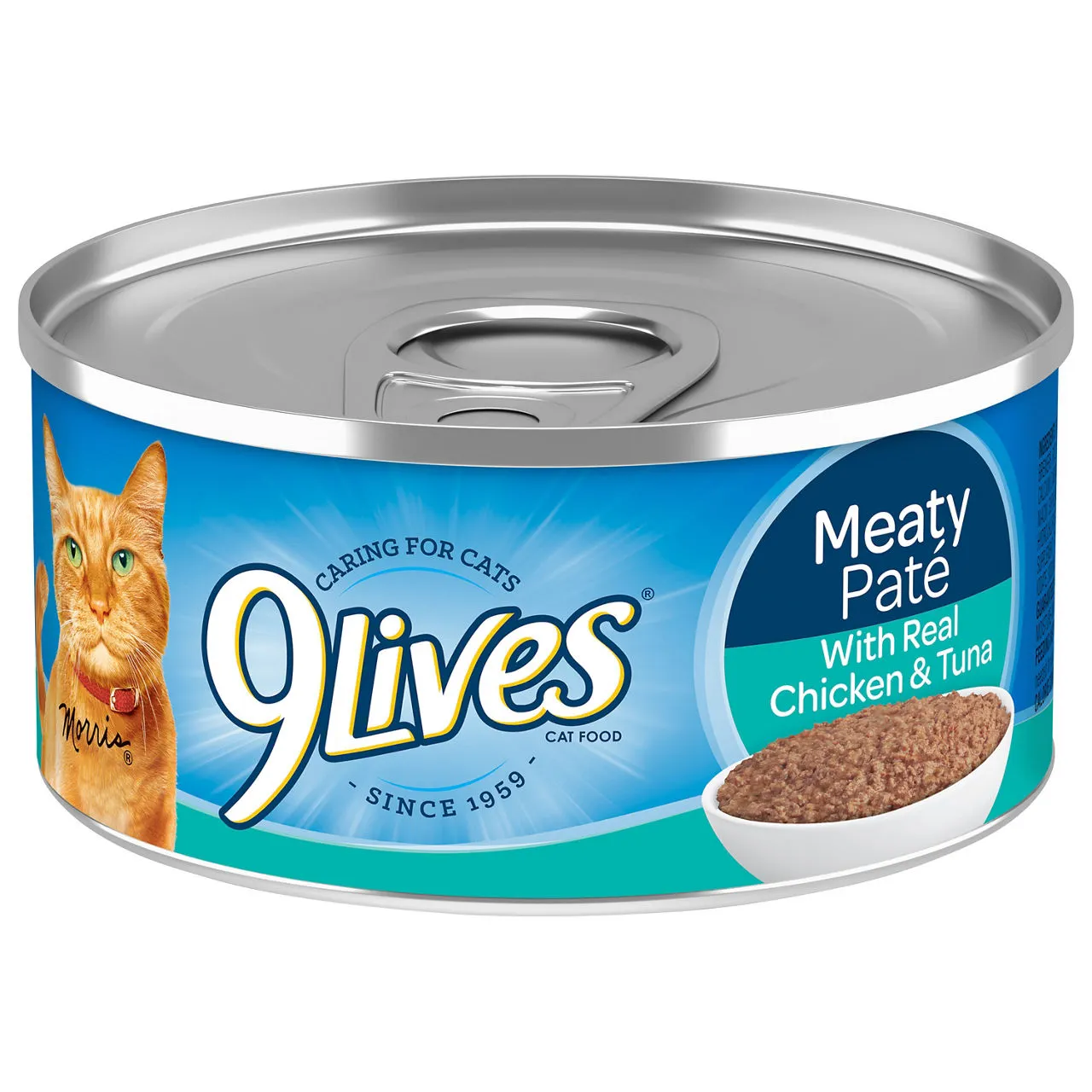 9Lives Meaty Paté With Real Chicken & Tuna Wet Cat Food, 5.5 oz