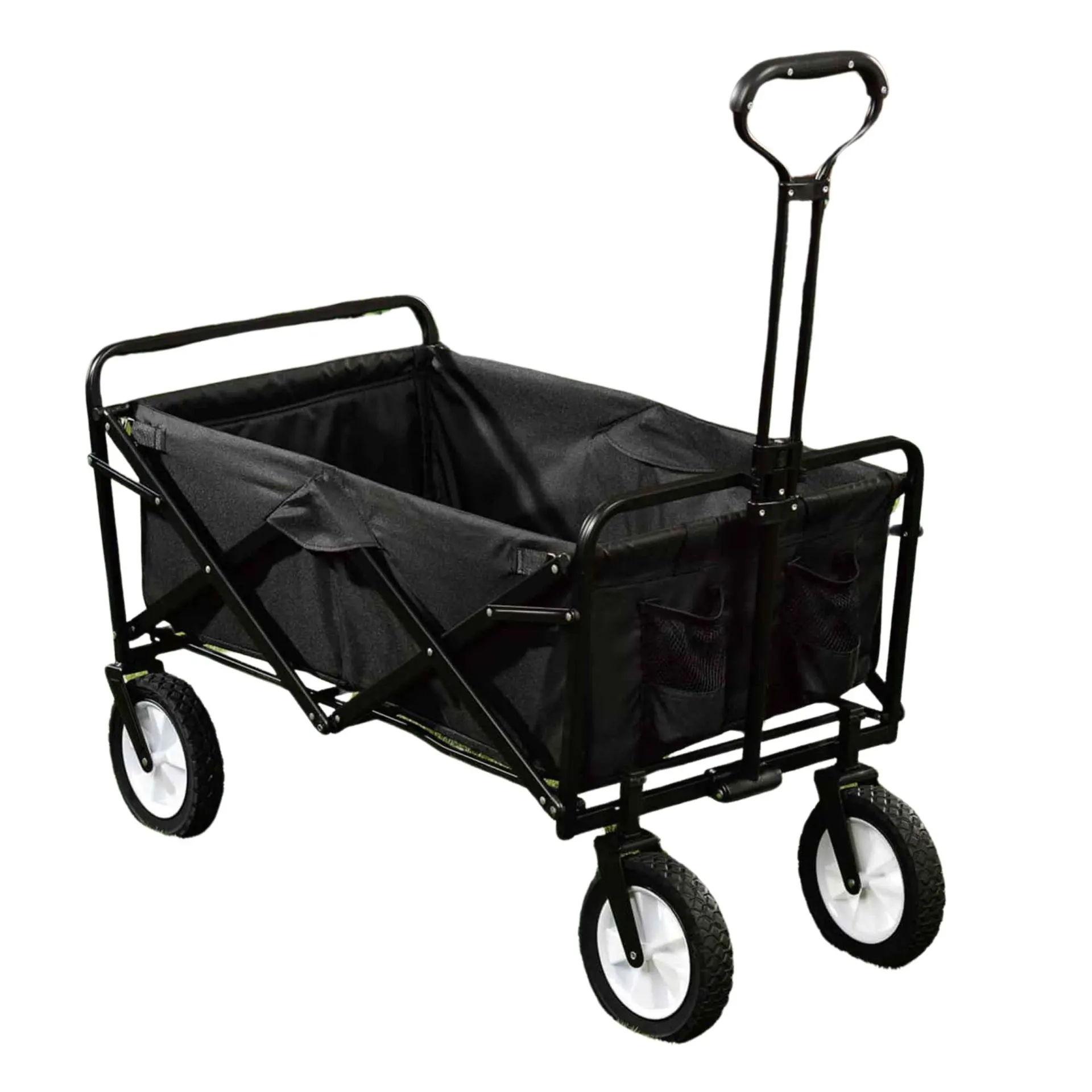 Bollerwagen klappbar schwarz