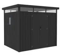 Metallgerätehaus "ELSA", ca. 294 x 230 x 222 cm - Glänzendes Grau