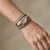 Wikkelarmband in high fashion, natuursteen en kralen