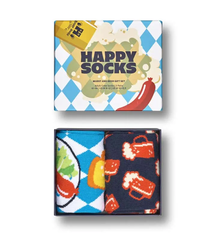2-Pack Wurst And Beer Socks Gift Set
