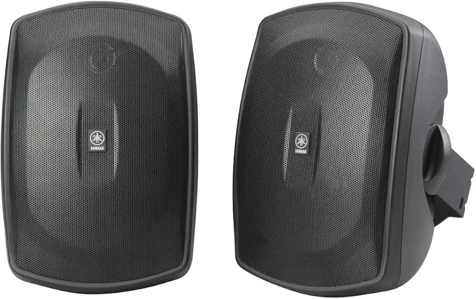 YAMAHA NS-AW190BL 2-Way Indoor/Outdoor Speakers (Pair, Black)