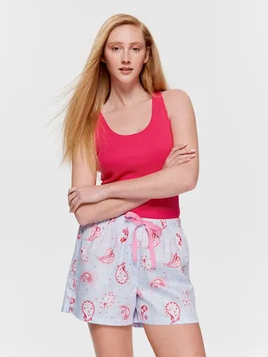 Paisley 100% Cotton Mid Short