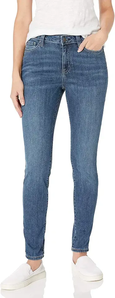 Women's Mid-Rise Stretchy Skinny Denim Jeans, 5-Pocket