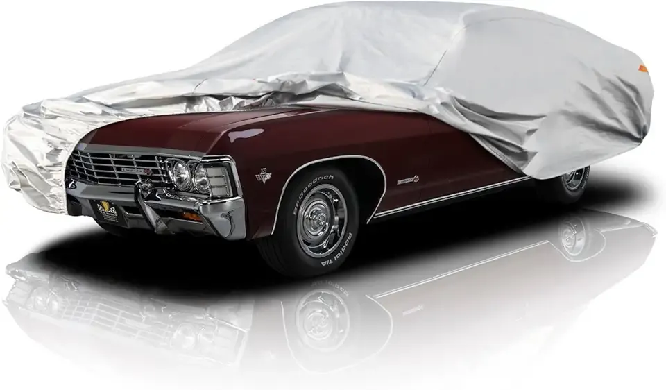 Kayme Large Car Cover Waterproof All Weather -See Vehicle Size Chart for Accurate Fit- Outdoor Full Exterior Cover Sun Rain Snow. Thunderbird, Impala, Town Car, Cutlass etc. Size C7 (See Size Chart)