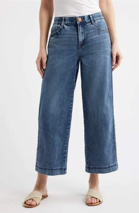 Wit & Wisdom Gracie Skyrise Double Side Seam Wide Leg Jeans