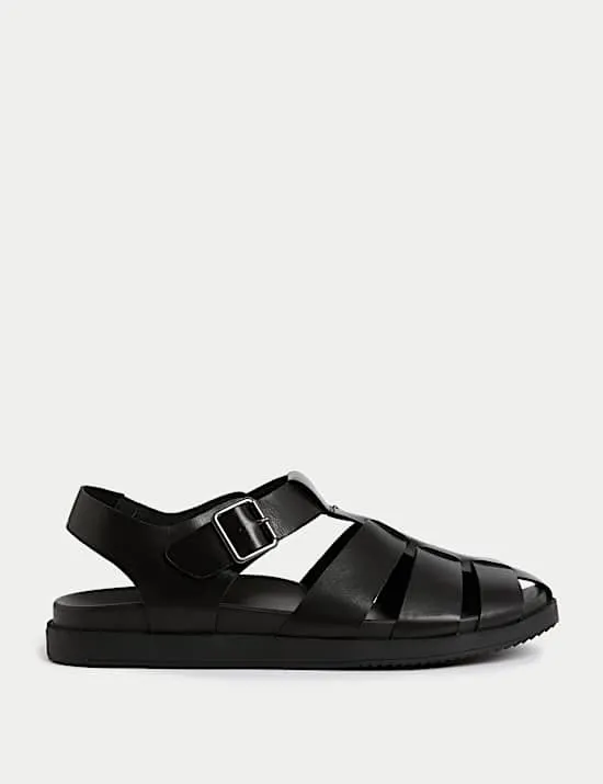 Fischersandalen aus Leder