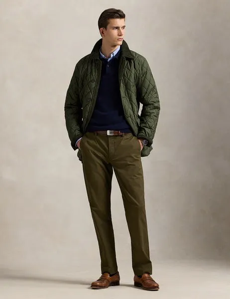 Quilted Car Coat Company Olive