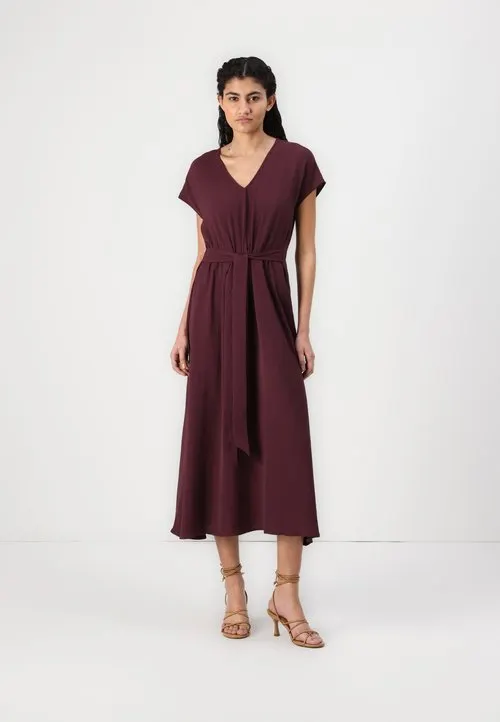 VMALVA V NECK MIDI DRESS - Kjole - winetasting