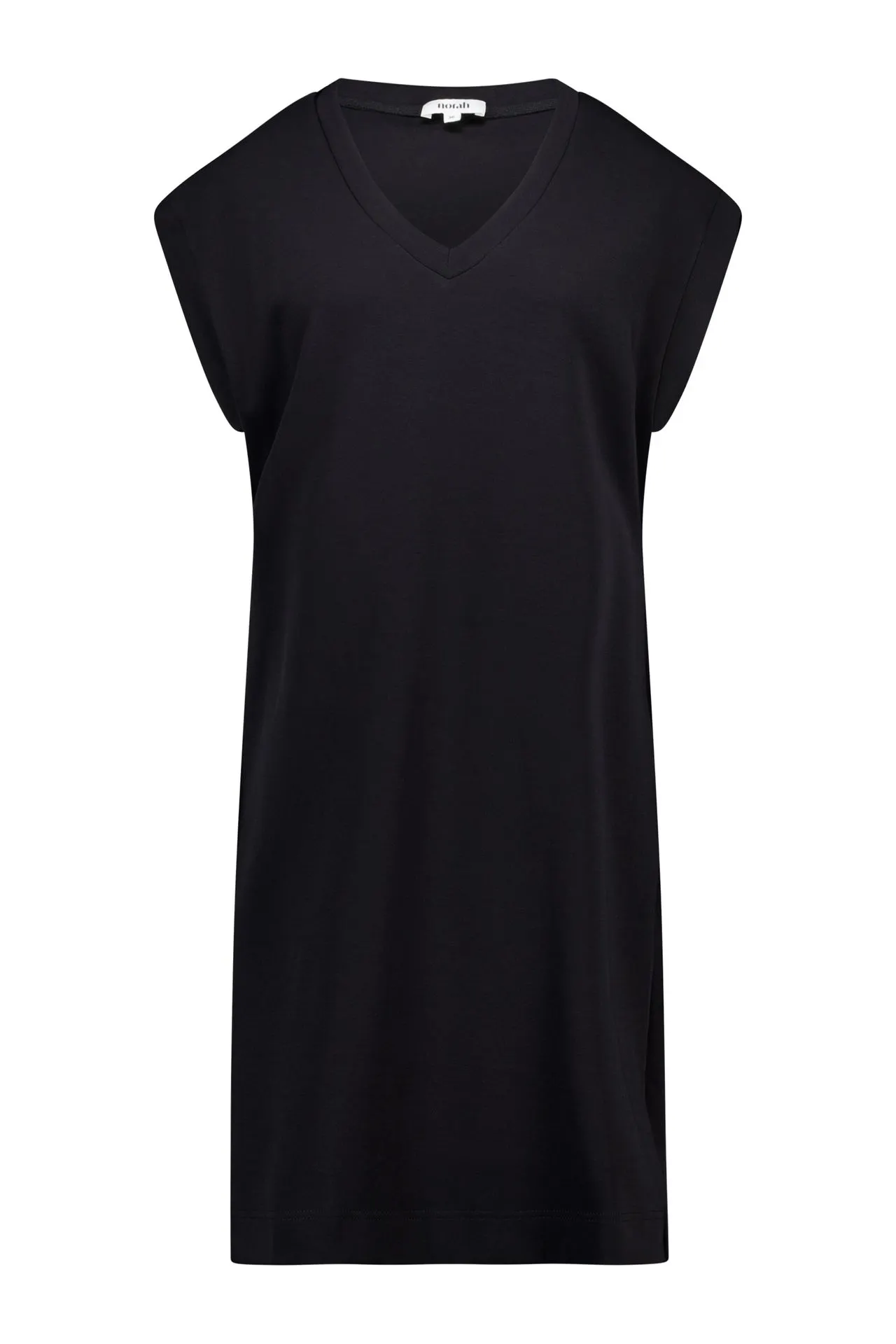 Zwarte basic midi jurk