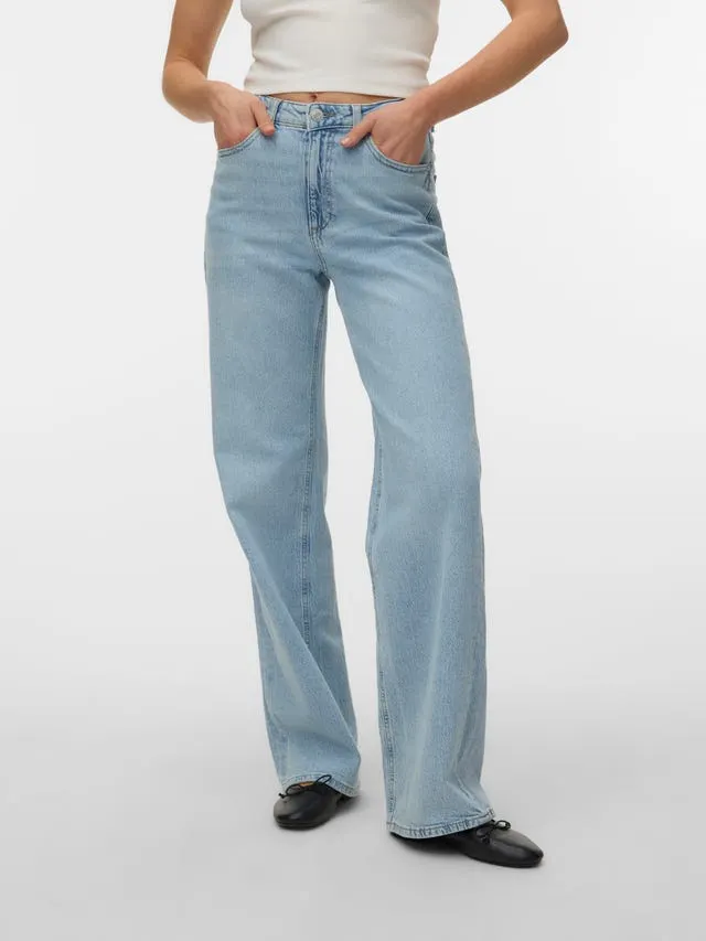 VMTESSA Høyt snitt Wide Leg Fit Jeans
