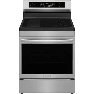 Gallery Gallery 30-in 4 burners 5.3-cu ft , Air Fry Convection Oven Freestanding Single Induction Range ( Stainless Steel )