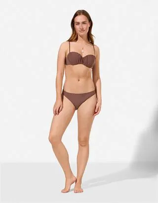 Slip bikini - Tinta unita - marrone