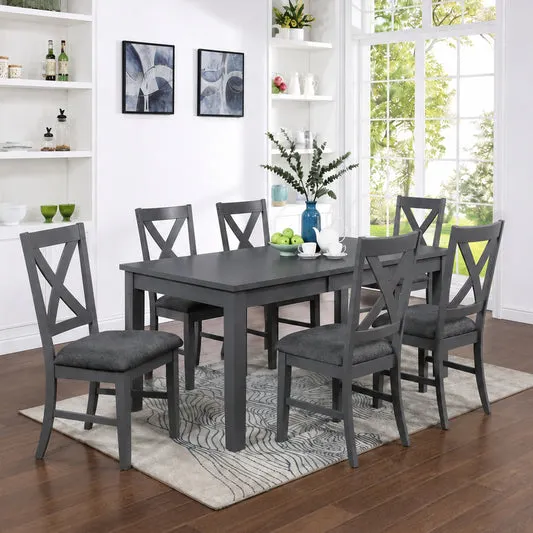La Jolla (9-Piece) Dining Table Set by Best Home - Gray