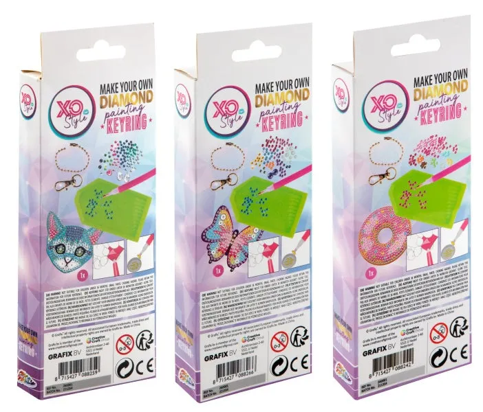 Diamond Painting Diamant Stickers Keyring 3ass