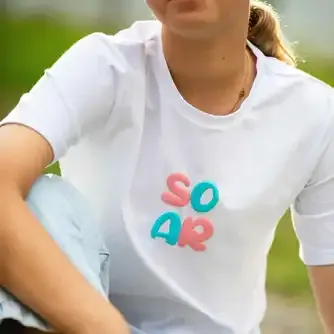 Soar Active Girls Big Puff Tshirt