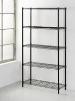 Schwerlastregal, 5 Ablagen je 30kg belastbar, 90 x 35 x 180 cm