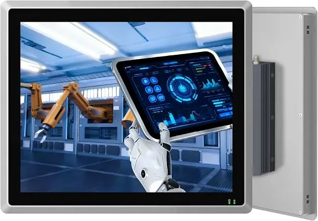 SunKol 17" Industrial Embedded Panel PC, IP65 Fanless Touch All in One Computer, Windows 11 Pro, Auto Power-on, 2xLAN,HDMI,6xUSB,2x…