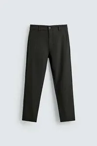 COMFORT TEXTURED CHINO TROUSERS