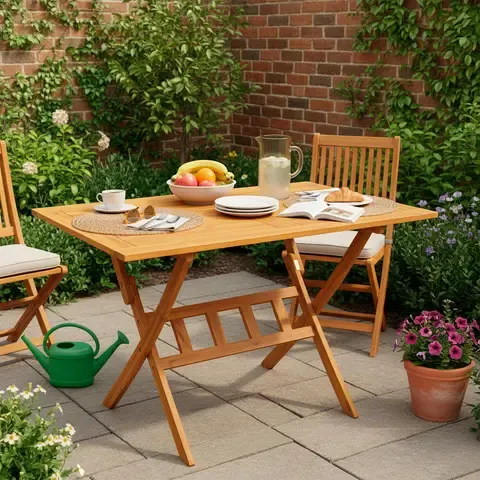 Mesa Plegable Madera Bristol 120 x 70 cm
