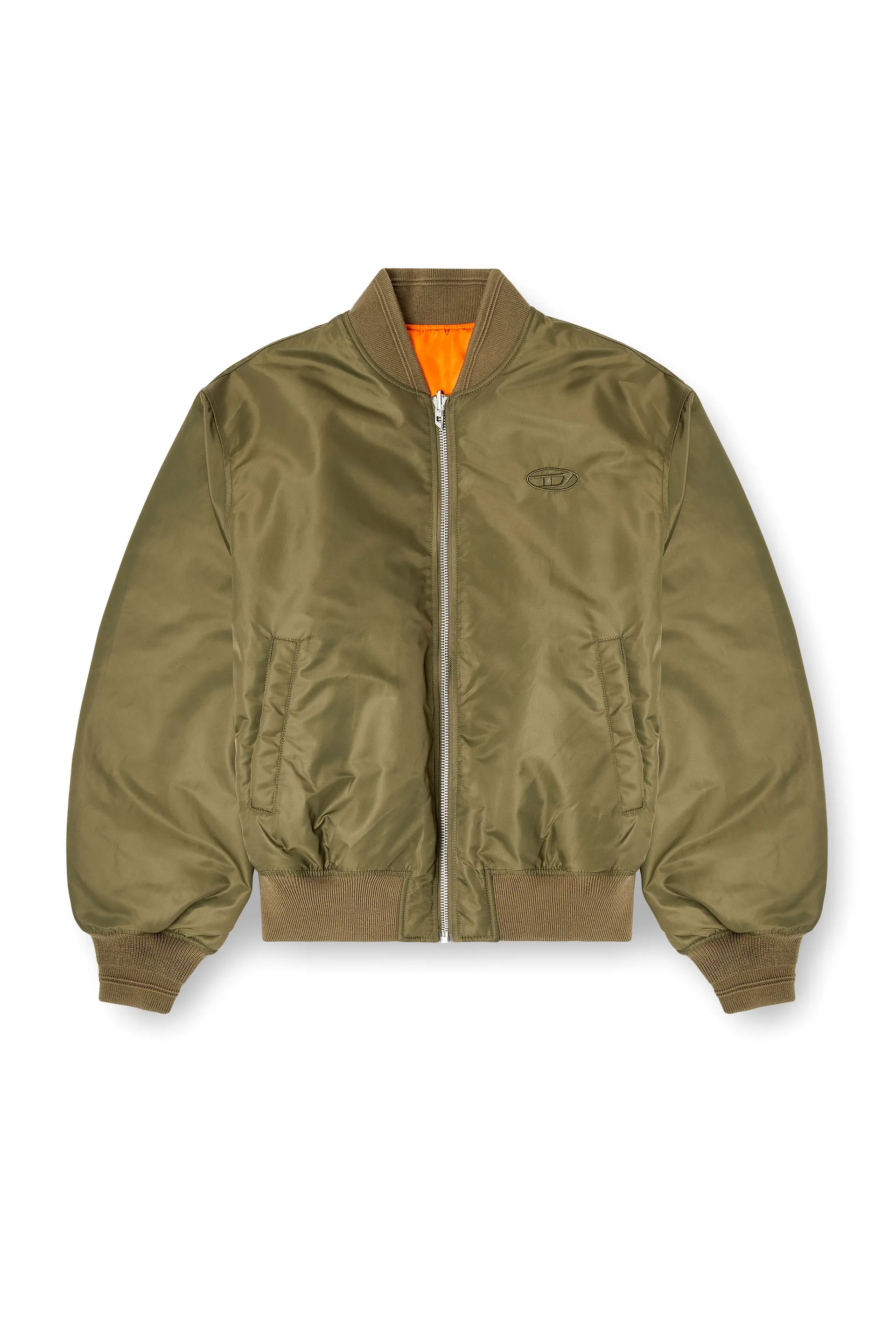 Padded bomber jacket with Oval D embroidery