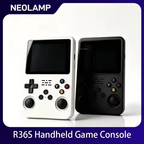 R36S Retro Handheld Game Console 3.5 Inch IPS Screen Dual Joystick Portable Pocket Video Game Player, Support GBA Arcade Classic Game Emulator 3D Games