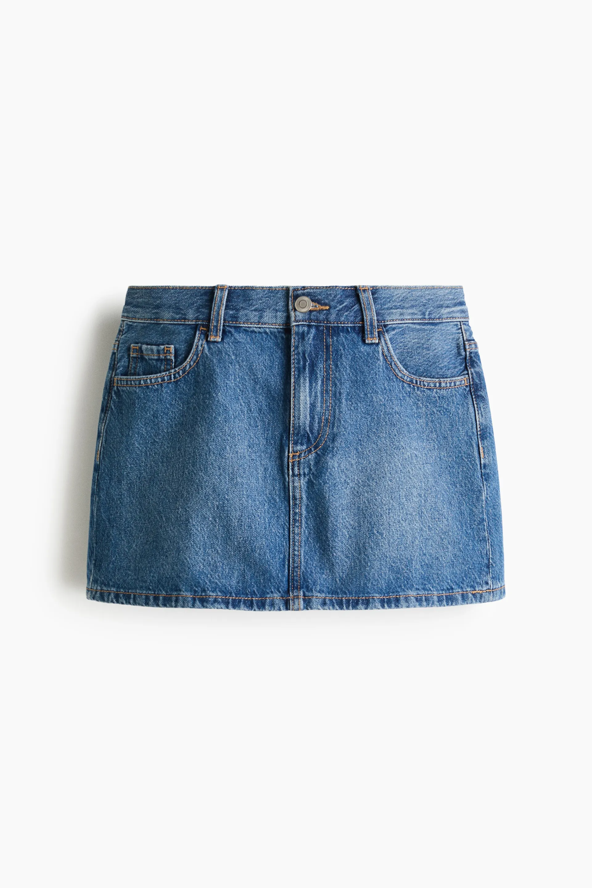Short denim skirt