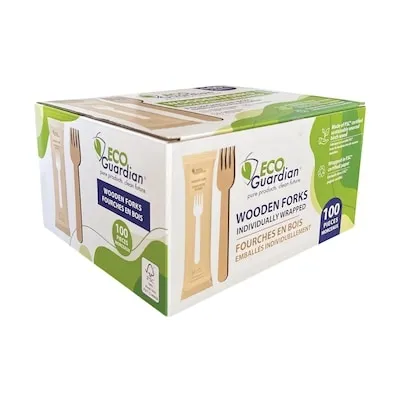 Wooden Fork, Natural, Bulk (100 count)
