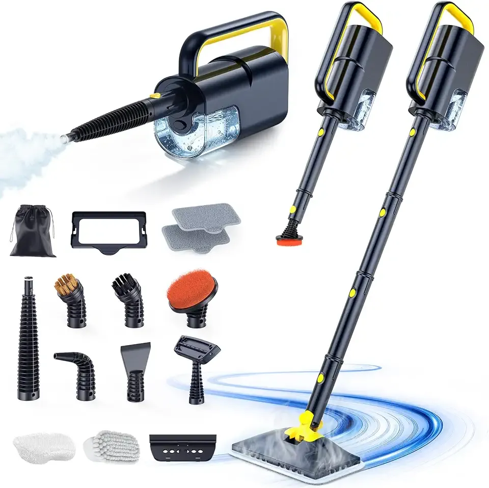 10-in-1 Steam Mop with Detachable Handheld Steam Cleaner