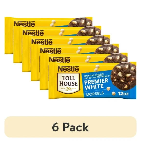 (6 pack) Nestle Toll House Premier White Regular Baking Chips, 12 oz Bag $28.08 39.0 ¢/oz
