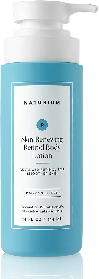 Naturium Skin-Renewing Retinol Body Lotion Jumbo, Advanced Firming Anti-Aging Skin Care, with Encapsulated Retinol & Shea Butter, 14 oz