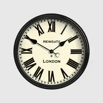 Newgate Battersby Clock Black