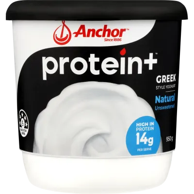 Anchor Protein+ Natural Unsweetened Greek Style Yoghurt