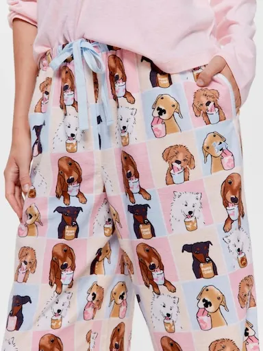 Puppuccino 100% Cotton Flannelette Classic Pj Pant