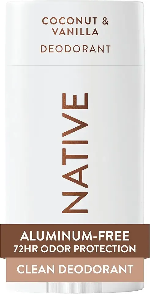 Native Deodorant Contains Naturally Derived Ingredients, 72 Hour Odor Control, Deodorant for Women and Men, Aluminum Free, Coconut & Vanilla 2.65oz