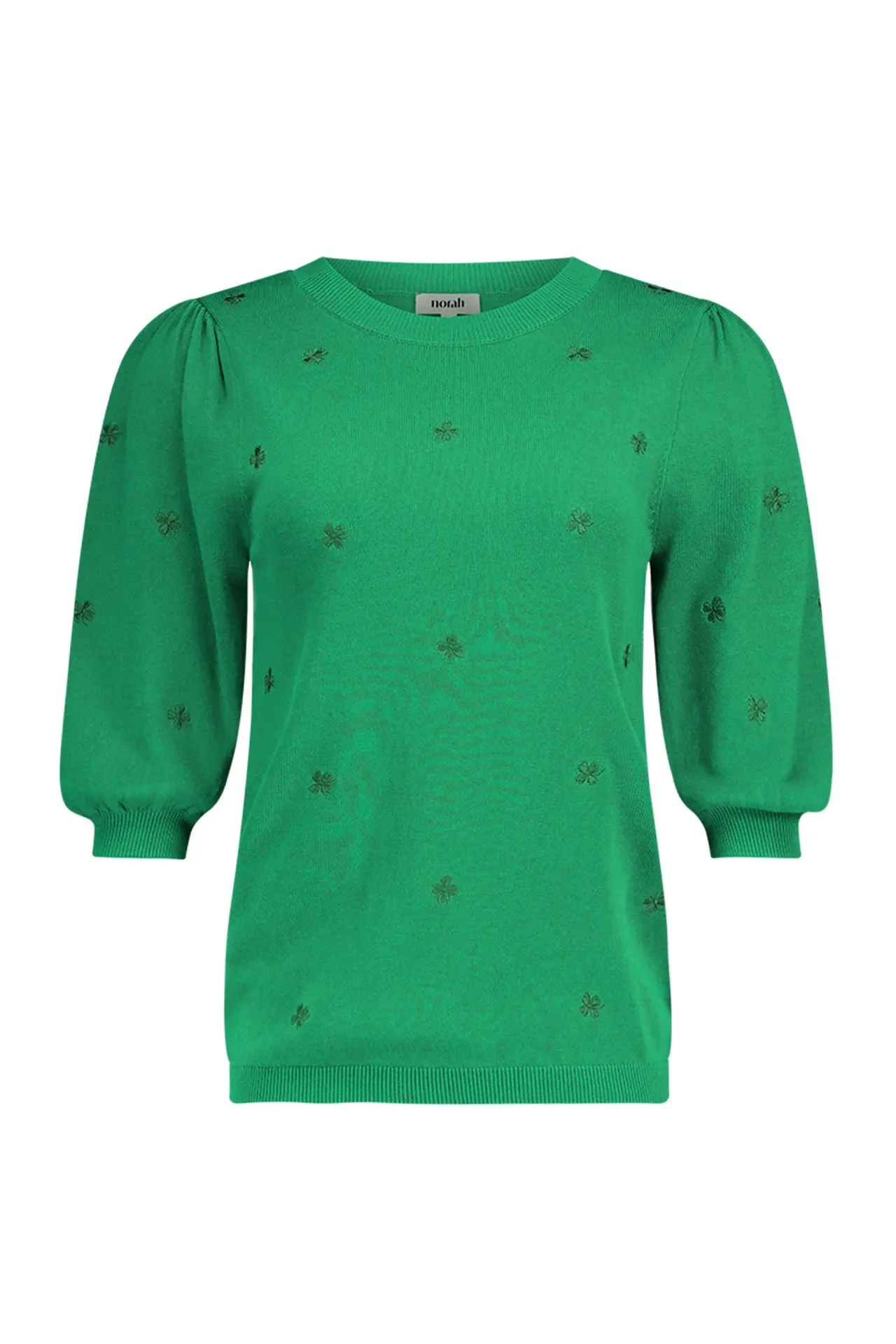 Groen shirt met klavertjes