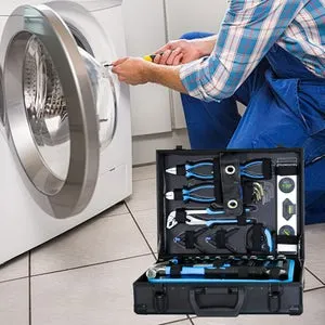 Valigetta attrezzi da 247 pezzi – Kit meccanico con chiavi e bussole – Casa e auto – 40x30x14 cm – Blu e acciaio al carbonio