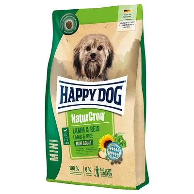 Happy Dog NaturCroq Mini Adult agneau, riz pour chien