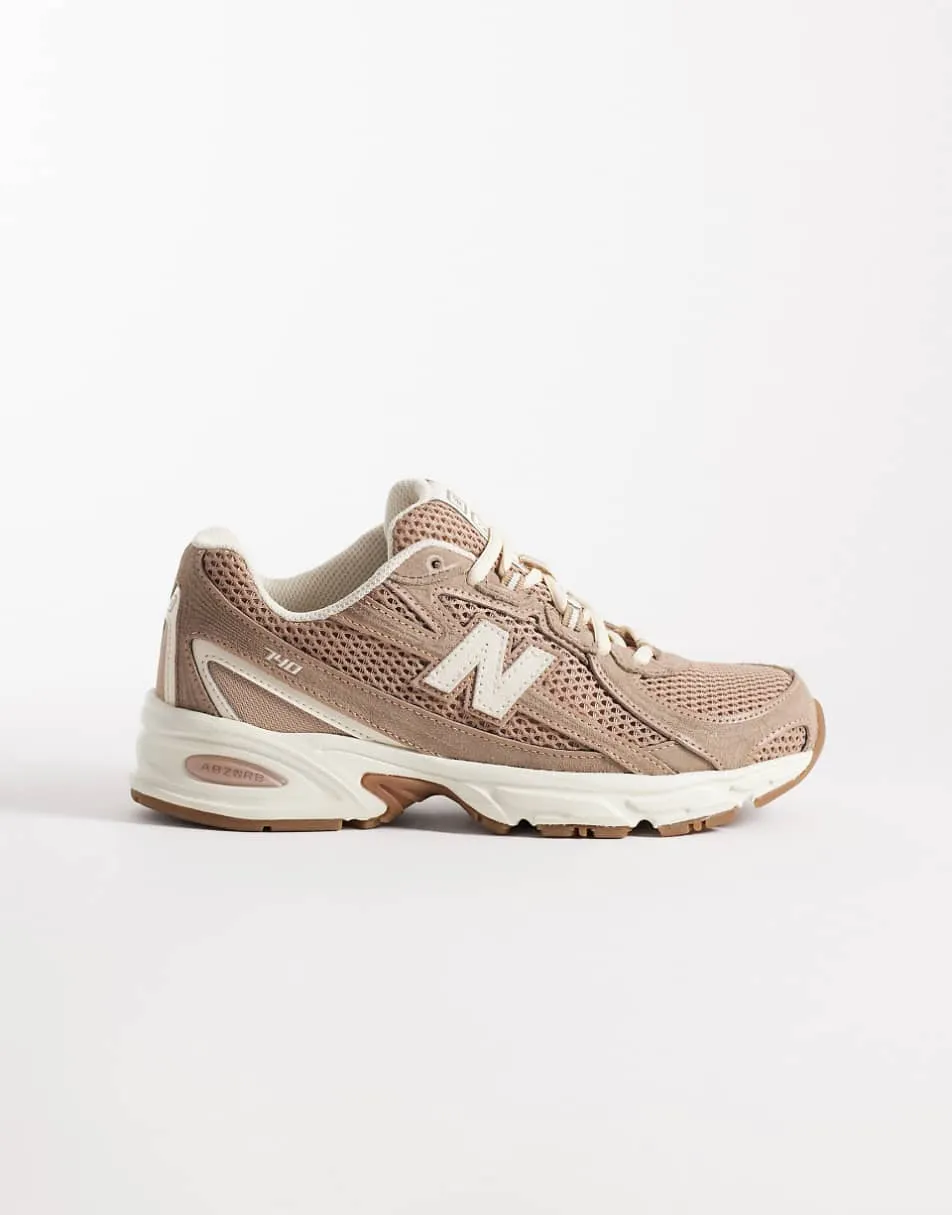 New Balance 740 suede trainers in brown - Exclusive to ASOS