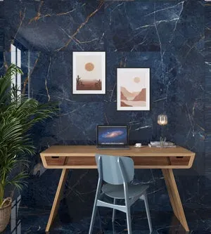 Suelo/Azulejo porcelánico efecto mármol azul 60x120 cm CIELO l.120 x L.60 cm MAJORCA TIFFANY