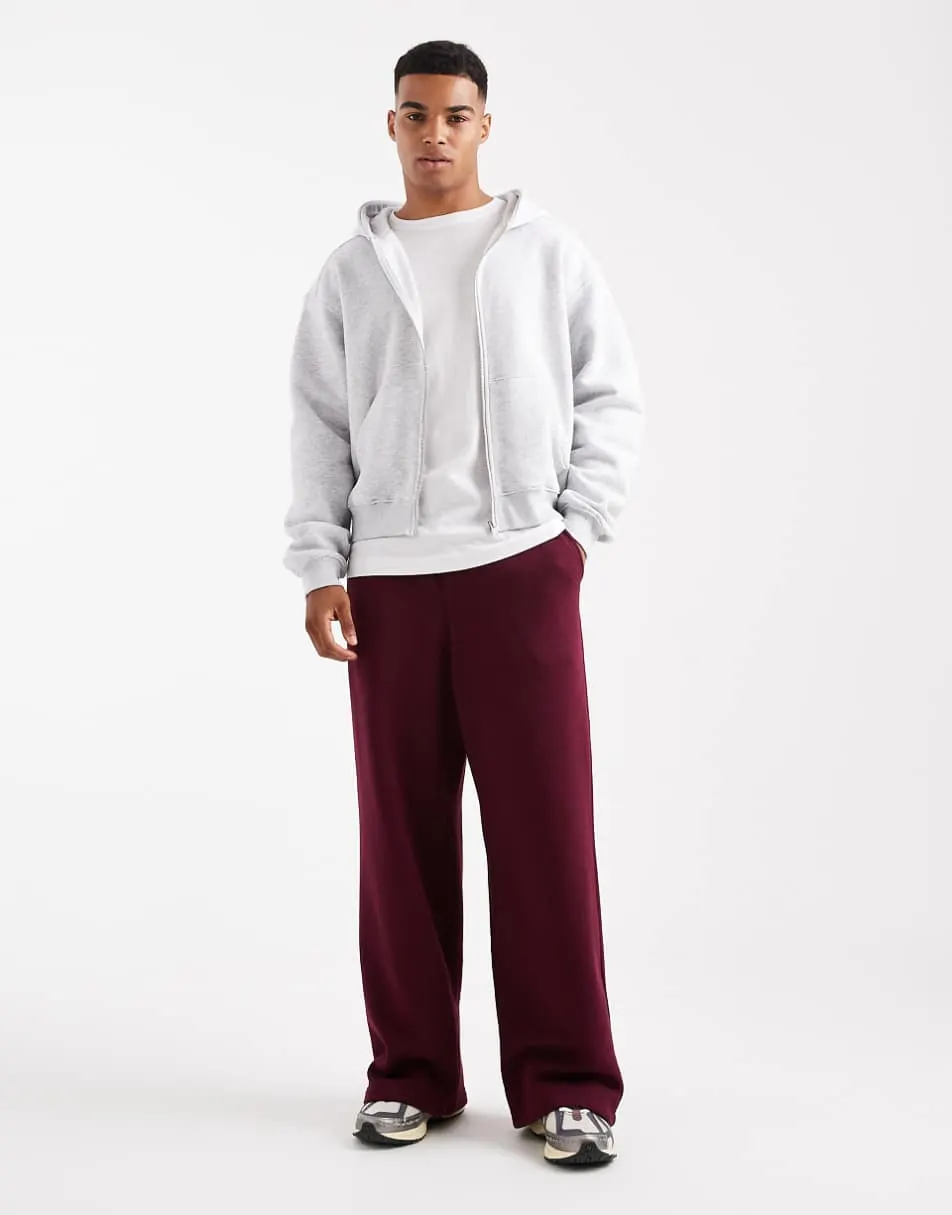 Cotton On Cropped zip up hoodie in grey