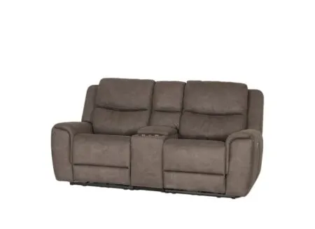 Zetel Cluny 2-zit - stof - bruingrijs met relax