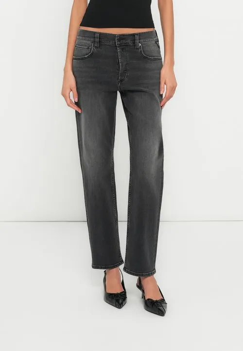 MAIJKE - Jeans straight leg - black delavè