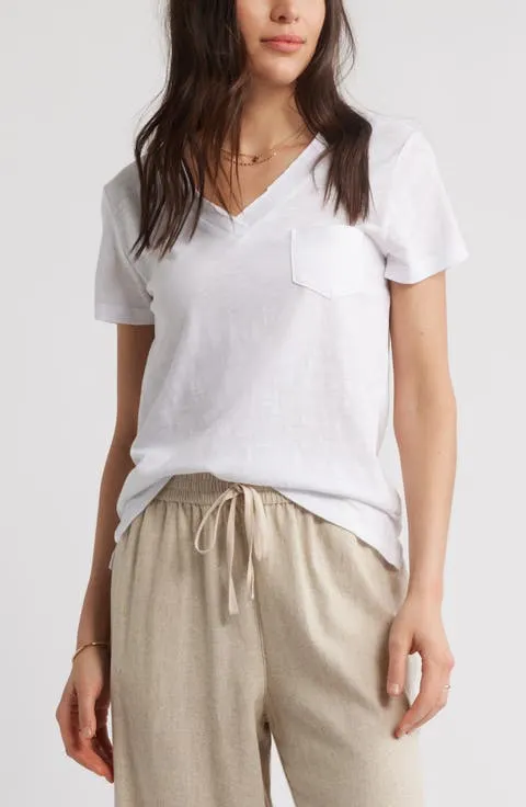 Cotton & Modal V-Neck T-Shirt