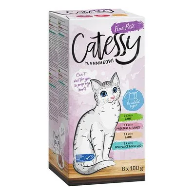 Lot mixte Barquettes Catessy 8 x 100 g pour chat