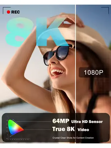 NBD S100F 8K Vlog Camera 64MP Digital Camera with Flip Screen 16X Digital Zoom AF Optical Viewfinder Compact Camera for YouTube