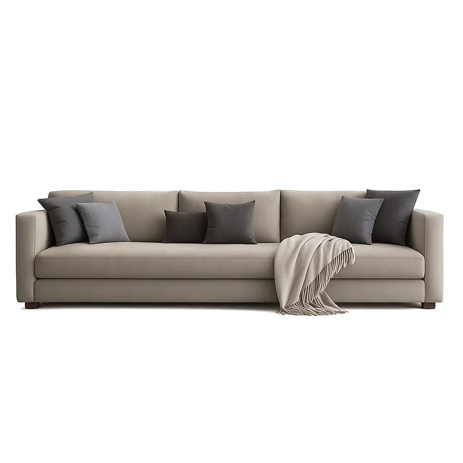 Sofá 3 Cuerpos Skyline Catena 200x90x85cm Gris