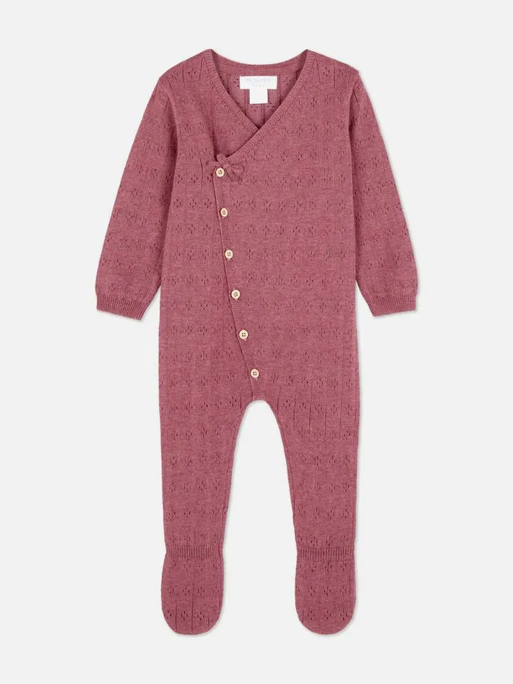 0-9 mois | Grenouillère en maille pour nouveau-né